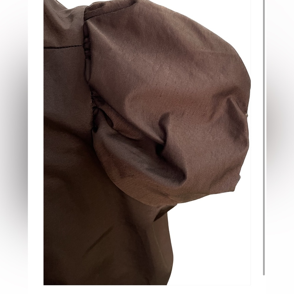 Dark Brown Ruffled Cardigan 2XL - Picture 6 of 9